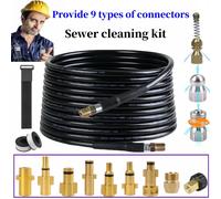 Tuyau de nettoyage des égouts, tuyau de pression, buse de Machine de nettoyage à haute pression, buse de nettoyage des canalisations, pour Karcher Interskol Nilfisk Style F