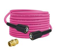 Tuyau de nettoyage haute pression M22 super flexible en laiton 9,8 m/10 m 2900 psi/200 bar, tuyau d'extension résistant aux torsions, tuyau de rechange compatible avec Ryobi, Greenworks, Craftsman
