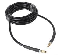 Tuyau de nettoyage haute pression pour Kärcher série K2-K7 - 15 m/10 m/6 m - Raccord rapide - Renforcé en fibres - Avec tube intérieur résistant à la pression - Noir (6 m)