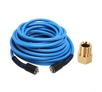 Tuyau de nettoyeur haute pression avec raccord fileté femelle M22, pression de fonctionnement nominale de 3600 psi, PVC robuste pour une utilisation fiable dans divers scénarios de nettoyage (type B