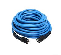 Tuyau de nettoyeur haute pression avec raccord fileté M22, conçu pour une utilisation haute pression de 3600 psi, et tuyau flexible en PVC pour diverses applications de nettoyage (15 mètres)
