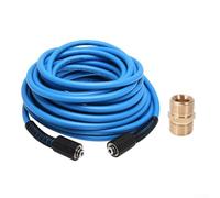 Tuyau de nettoyeur haute pression compatible avec filetage M22, conçu pour une haute pression jusqu'à 3600 psi, et flexible pour divers environnements de nettoyage (type A 15 mètres)
