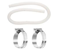 Tuyau de piscine au-dessus du sol tuyau de filtre à piscine 150 cm avec 2 pcs pinces adaptateur Set flexible léger durable pour les piscines maintenant la propreté