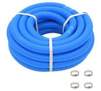Tuyau de Piscine avec Colliers de Serrage Bleu 38 mm 6 m Tuyau de Pompe vidaXL