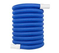 Tuyau de Piscine Relaxdays, Tuyau spiralé de 32 mm, 10 mètres, Tuyau pour Piscine et Jardin, Plastique, Bleu/Blanc