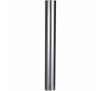 FireFix, R130/B, A120/1 AA8FAL 1 mm, Ø 120 mm - Tuyaux de poêle en tôle d'acier - 0,6 mm d'épaisseur - Conique enfichable - Longueurs soudées au Laser - Argenté