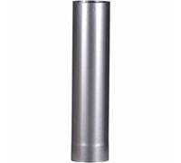 FireFix A120/5 FAL 500 mm, Ø 120 mm Tube de poêle en tôle d'acier 0,6 mm d'épaisseur soudé au Laser Argenté