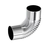 Tuyau de Poêle à Bois | Extension de Brûleur en Coude à 90 Degrés,Cheminée en Acier Inoxydable - pour Camping, Jardin, Arrière-cour, Maison, Cheminée, BBQ, Pique-nique, Grillade,