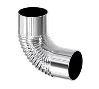 Tuyau De Poêle À Bois, Flexibilité De Conception Modulaire, 10,2 Cm-9,9 Cm, Tuyau D'échappement De Brûleur, Coude D'échappement En Acier Inoxydable, Résistance Hautes Températures, Pour Le Camping