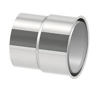 Tuyau de poêle à granulés Raccord double paroi non laqué 80 mm
