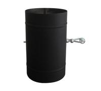 Tuyau de poêle avec e tirage Clapet papillon à bois barbecue circulaire réglage régulateur tirage cheminée insert registre clapet conduit cheminée pour chaudière bois (OD153mm)