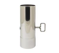 Tuyau de poêle avec clé de tirage registre clapet conduit cheminée pour chaudière bois réglage régulateur tirage cheminée insert Clapet papillon à bois barbecue circulaire (H110mm OD60mm ID57mm)