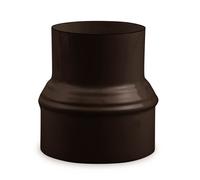 Tuyau de poêle Elargissement Ø 100 mm > Ø 130 mm émaillé Marron