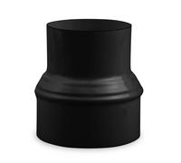 Tuyau de poêle Elargissement Ø 120 mm > Ø 130 mm émaillé Noir