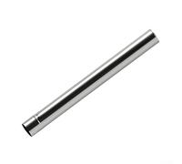 Tuyau de poêle en acier inoxydable, revêtement de conduit de cheminée, tuyau de fumée en acier inoxydable, tuyau d'échappement droit doublé de cheminée pour poêle à bois, argent