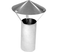 Tuyau de poêle / Hotte de pluie KaminoFlam FAL rond avec pièce de tuyau 120mm
