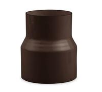 Tuyau de poêle Réduction Ø 120 mm > Ø 100 mm émaillé Marron