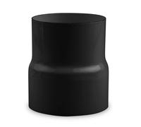 Tuyau de poêle Réduction Ø 130 mm > Ø 120 mm émaillé Noir