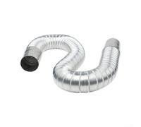 Tuyau de poêle télescopique flexible en acier inoxydable 50 mm | Design télescopique, s'étend de 0,65 à 1,5 m, 50 mm de diamètre, noyau en acier inoxydable, installation facile