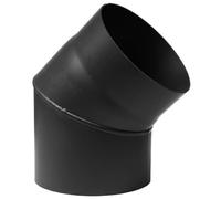 Tuyau de poêle/tuyau de fumée - Diamètre : 120 mm - Éléments de longueur/coudes différentes versions (coude 45° rigide - Diamètre 120 mm)