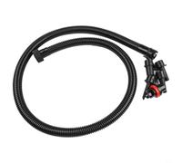 Tuyau de pompe à air gonflable de 1,2 m avec 5 buses - Connecteur fileté de 27,5 mm pour kayak - Planche à pagaie - Radeau - Nage pour anneau et ballon de plage - Tube de rechange en PVC noir