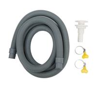 Tuyau De Pompe De Cale De 2 M, Kit D'installation De Pompe De Cale Marine Avec 2 Colliers De Serrage En Acier Inoxydable Et Raccord Traversant Flexible En PVC Pour Bateau, Yacht(3/4inGrey(19mm))