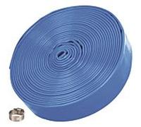 Tuyau de pression TIP - tuyau plat, 10 m, ø 32 mm, avec collier, pour jardin, Pool , fosse d'excavation, 31096