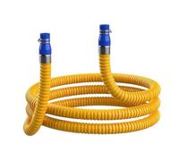 Tuyau de protection en métal pratique avec design de sécurité Tuyaux de gaz flexibles Texture alliage d'aluminium Parfait pour les appareils ménagers Tuyau de gaz flexible