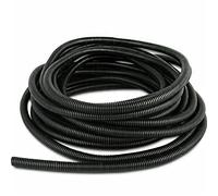 Tuyau de protection pour câbles TV, fil électrique, lumières de jardin (diamètre intérieur 15 mm, 3 mètres) - Noir