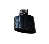 Tuyau de Queue D'extrémité Embout Sortie D'échappement Universel En Fibre Carbone Ovale 150 Mm 1 Pièce En Acier Inoxydable Pour Voiture(ID 76MM-OD 150MM)