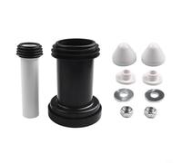 Tuyau de raccordement pour cuvette de WC Duofix - Fixation murale - Cadre WC 152.426.46 - Avec boulons en chrome satiné - Connecteurs de vidage - Matériau PE PP