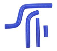 Tuyau de radiateur en silicone pour moto 4 pièces tuyau de liquide de refroidissement épaissi résistant aux hautes températures pour YZ125 1996 2001 Kit de mise à niveau de (Bleu)