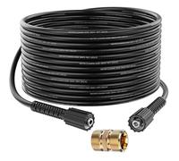 Tuyau de Rechange d'extension pour Nettoyeur Haute Pression 10m, 2000 PSI M22 Femelle Flexible avec M22 Fileté Mâle Remplacement Con