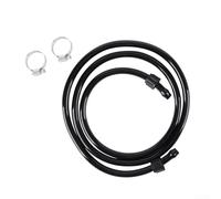 Tuyau de rechange en PVC pour pulvérisateurs de jardin - Tube haute pression de 120 cm avec colliers de serrage - Convient aux pulvérisateurs électriques à dos et à la pompe à vis - 22,86 mm DE DE