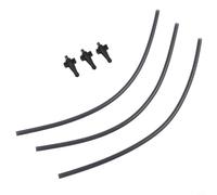 Tuyau de rechange en silicone de 30 cm de long avec 3 connecteurs compatibles avec les machines à café entièrement automatiques EQ9 et EQ700 offrant une installation rapide et un débit de lait fiable