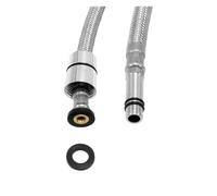 Tuyau de rechange extractible pour robinet de cuisine 50/60/70/80 cm, acier inoxydable 304, F1/2 M10 x 1, tuyau TPV, ajustement universel pour robinets d'eau de cuisine (taille 50 cm)