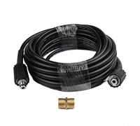 Tuyau de rechange pour nettoyeur haute pression avec filetage M22 14 mm compatible avec les machines Karcher pour une performance constante de débit d'eau (10 m)