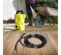 Tuyau de rechange pour nettoyeur haute pression Karcher K2-For, tuyau d'arrosage à connexion rapide avec couche renforcée en fibre, tuyau d'arrosage de 6 m, 10 m (15 m)