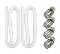 Tuyau de rechange pour pompe de piscine hors sol avec construction en polyéthylène flexible étanche et clips en acier pour une connexion sécurisée aux pompes filtrantes communes