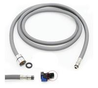 Tuyau de rechange pour robinet de 300 cm à connexion rapide F1 2 M15 x 1 - Tuyau en nylon amovible gris noir - Accessoires de douche de cuisine flexibles et parfaits pour un usage domestique