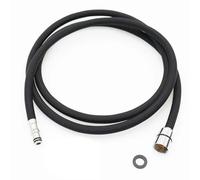 Tuyau de rechange pour robinet de cuisine 150 180 300 cm F1 2 M15 * 1 Tuyau en nylon amovible à connexion rapide Gris Noir Accessoires de douche 150 cm et flexible