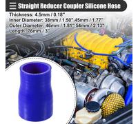 Tuyau De Réduction Universel En Silicone Pour Tuyau D'Intercooler, Renforcé En 4 Plis, Réducteur D'Admission, Tuyau D'Intercooler, 38mm-45mm, Silicone, Bleu