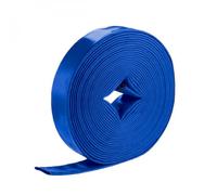 Linxor - Tuyau de refoulement, d'arrosage plat en PVC - Bleu - Plusieurs tailles