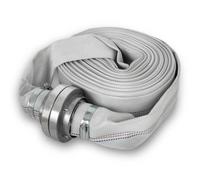 EBERTH 2" Tuyau de refoulement, Tuyau plat avec raccord Storz, longueur 20m, diamètre 2 pouce, Tuyau d'incendie, tuyau en textile, tuyau d'arrosage, tuyau de pompe, tuyau de jardin, Storz 52-C