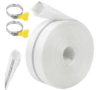 Tuyau de Refoulement Sans Odeur, avec Clips pour Pompes à Eau Submersibles et Autres, Bassin de Drainage, Irrigation de Jardin, Bain à Remous, Piscine ou Puisard (38mm-10m)