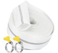 Tuyau de Refoulement Sans Odeur, avec Clips pour Pompes à Eau Submersibles et Autres, Bassin de Drainage, Irrigation de Jardin, Bain à Remous, Piscine ou Puisard (32mm-10m)