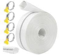 Tuyau de Refoulement Sans Odeur, avec Clips pour Pompes à Eau Submersibles et Autres, Bassin de Drainage, Irrigation de Jardin, Bain à Remous, Piscine ou Puisard (25mm-20m)
