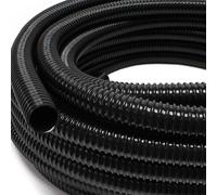 Tuyau spiralé de refoulement 50m Noir Flexible Débit 38mm (1 1/2") avec Spirale de renforcement
