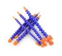 Tuyau de refroidissement, Tuyau flexible de refroidissement avec filetage mâle 1/2", 3/8" et 1/4" for CNC, longueur 300-700 mm, avec embout.(Valve G3l8 Flat,3PCS-L 400MM)