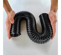 Tuyau De Refroidisseur Intermédiaire Tuyau D'aspiration, Ventilation, Échappement, Tube Ondulé En Fil D'acier, Télescopique, Polyuréthane Noir, Diamètre Intérieur 25-100 Mm(Inner Diameter 35mm)